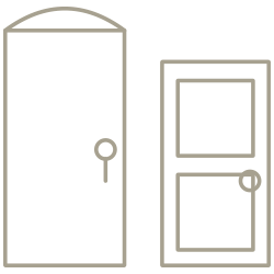 Puertas de aluminio para exterior e interior